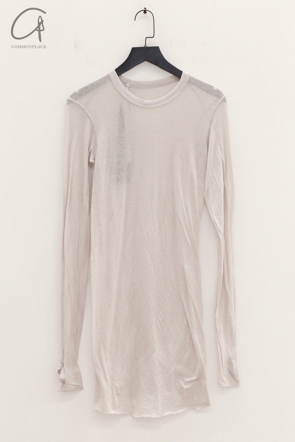 BORIS BIDJAN SABERI WLS1 series women's cotton cashmere long-sleeved T-shirt WLS1.MID FTT00001-QH light gray